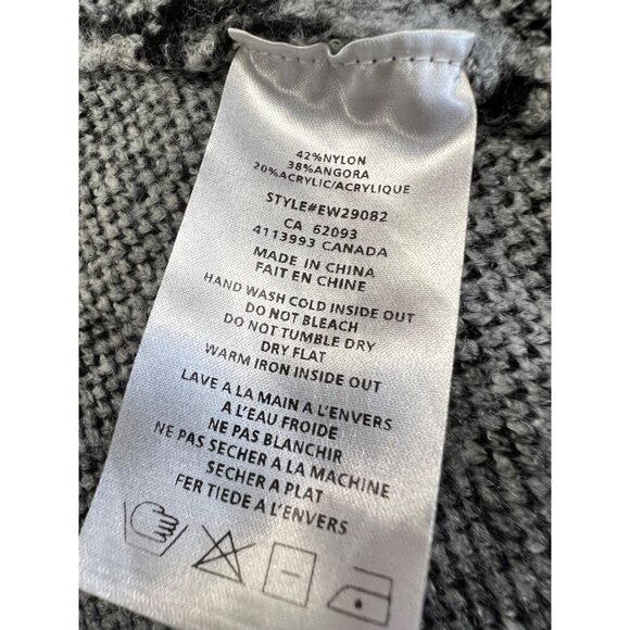 Elena Wang Snake Print Knit Cardigan Open Front Gray/Black Size Small Pockets - Picture 9 of 9